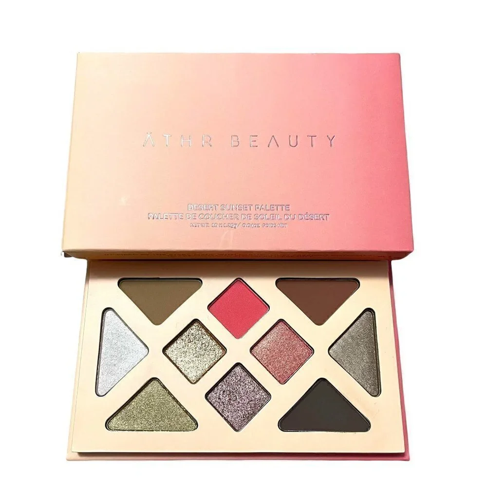 ATHR Beauty BNIB 10 Neutral Shades Pigmented Desert Sunset Eyshadow Palette